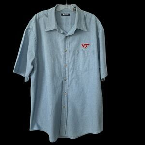 Puritan Men Blue Front Pocket Button Down Collar Shirt Blue SZ/XL